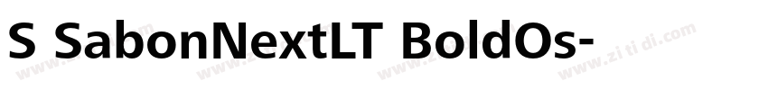 S SabonNextLT BoldOs字体转换